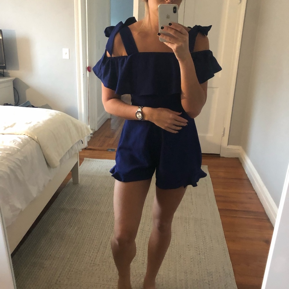 Lea & Viola NWT blue romper